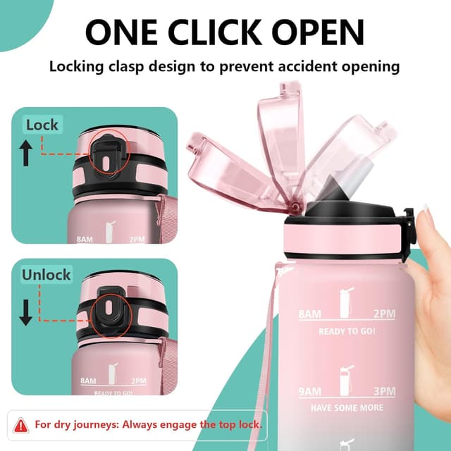 Thumbnail 3 de Grsta Botella 1 L con Pajita a prueba de fugas