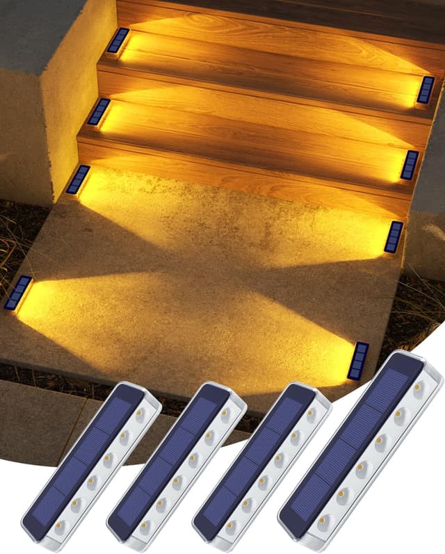 Thumbnail 6 de DetarZinLED Luci Solari da Esterno per Giardino e Scale, set da 6 pezzi, IP68