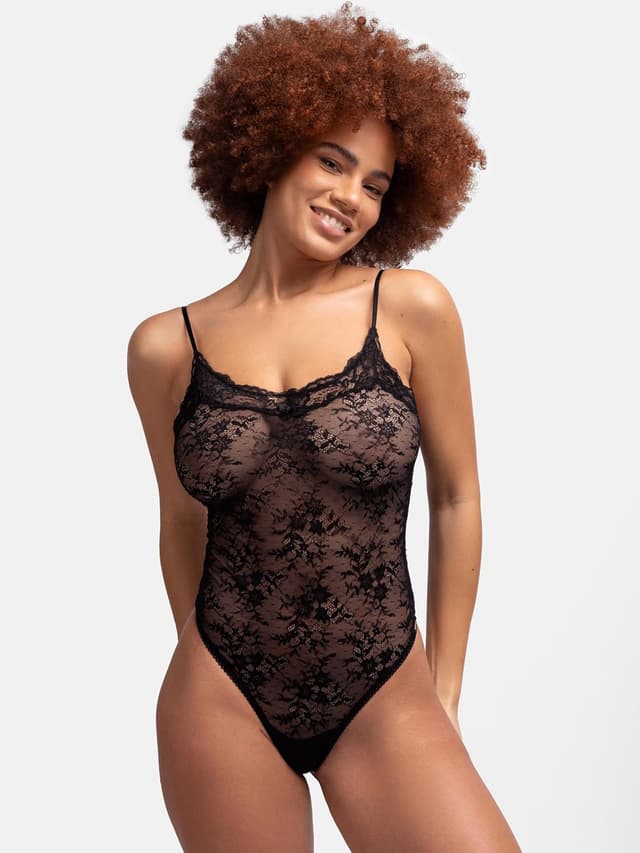 Detalle de Dorina Women’s Origins Non-Padded Lace Bodysuit (Black)