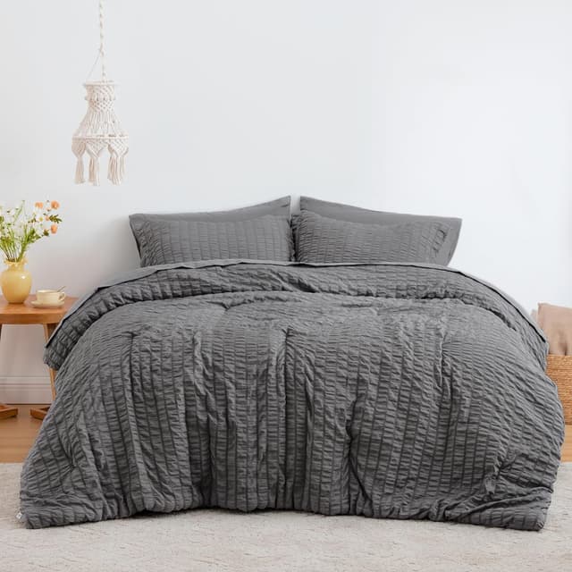 Detalle 2 de Love's cabin Seersucker 7-piece comforter set