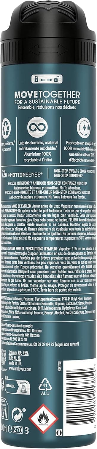 Thumbnail 2 de Rexona Desodorante Aerosol Protección Avanzada 72h 200ml Pack de 6