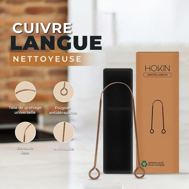 Detalle de Cuivre HOKIN gratte-langue 100% cuivre