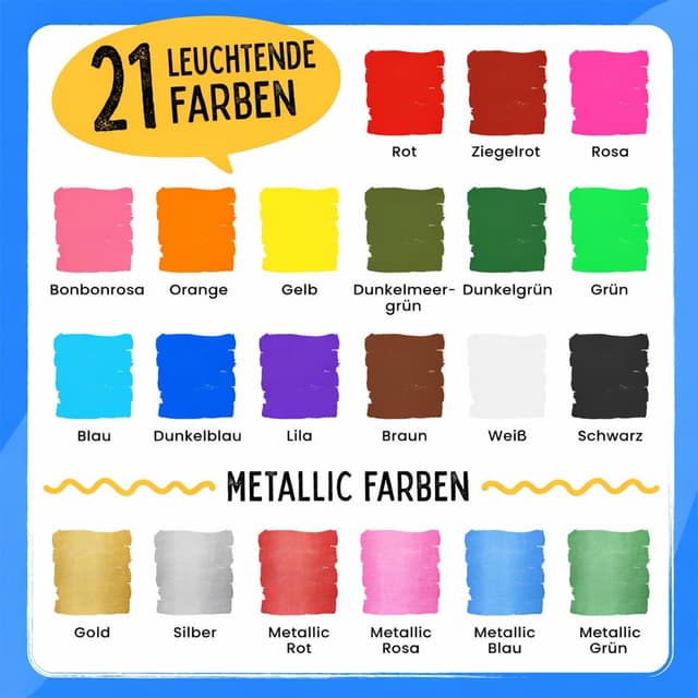 Thumbnail 1 de Chalkola 21 Kreidestifte 21 Stifte 6mm