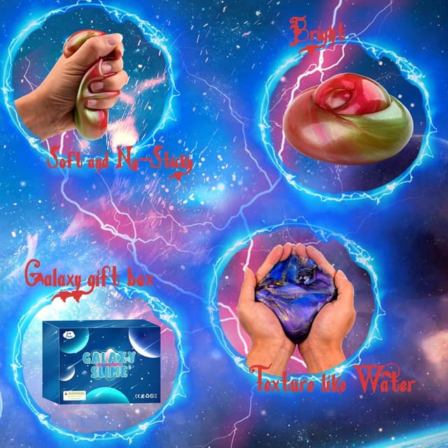 Detalle 2 de Galaxy Slime Kit 60 Pack 1 oz