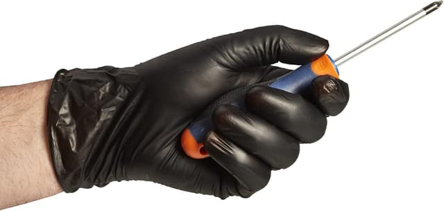 Thumbnail 3 de MAPA Extra Protection Gants Fins Vitrile Noir L