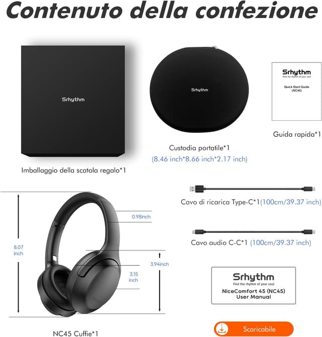 Thumbnail 5 de Srhythm NC45 Cuffie ANC Bluetooth