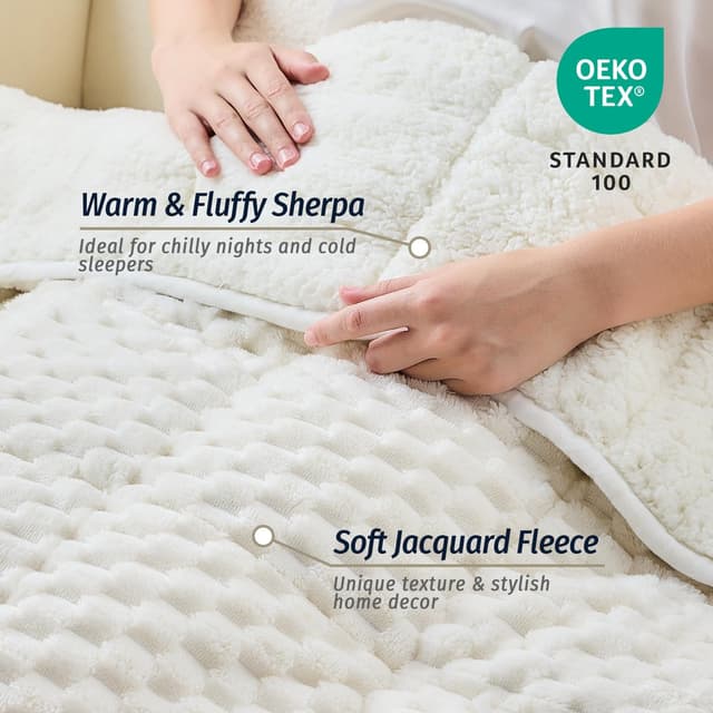 Detalle 2 de Wemore Fleece Weighted Blanket 15 lbs