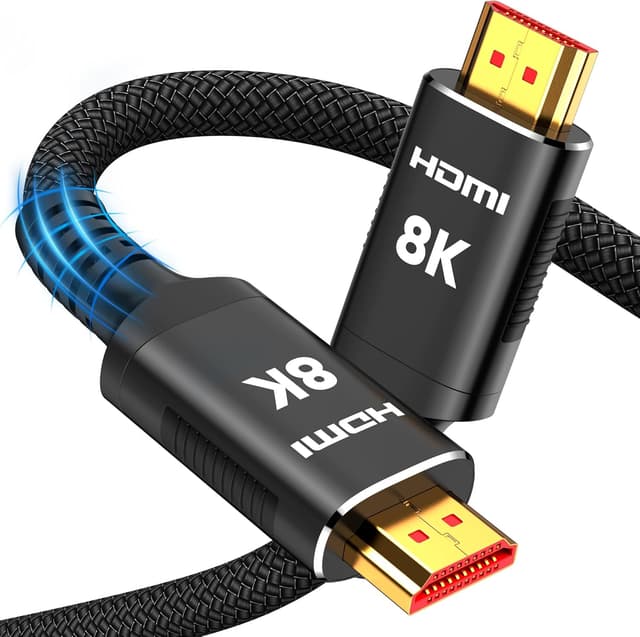Detalle de Snowkids 8K HDMI Cable 48Gbps 15FT 2-Pack