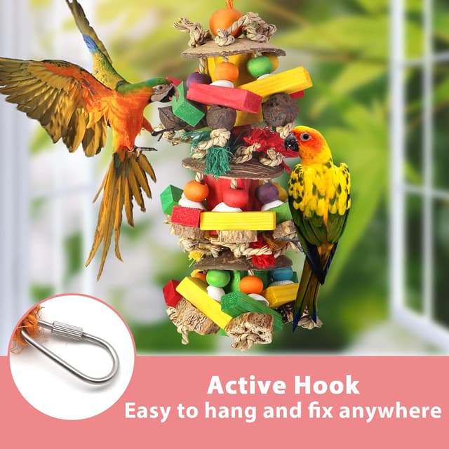 Detalle de MQUPIN Parrot budgie chew toy 45 cm