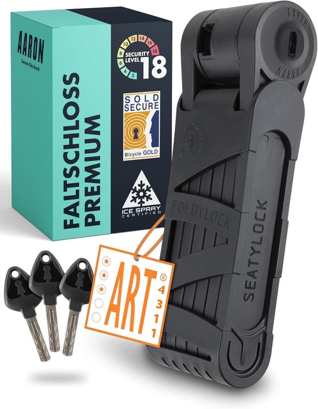 Imagen de AARON Premium Faltschloss 90 cm 3‑Sterne en OfertitasTOP