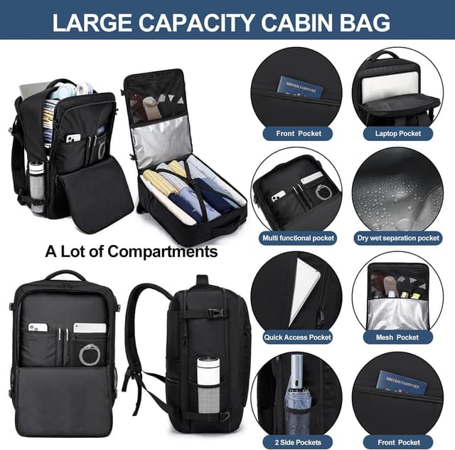 Thumbnail 2 de LIGSAN Handgepäck Rucksack 55x40x20 44L