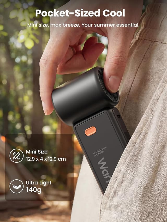 Thumbnail 4 de Warmco Portable Handheld Fan 5000mAh