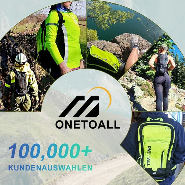 Detalle de Local Lion Fahrradrucksack 12L wasserdicht für Damen – Wanderrucksack & Skirucksack mit Regenschutz