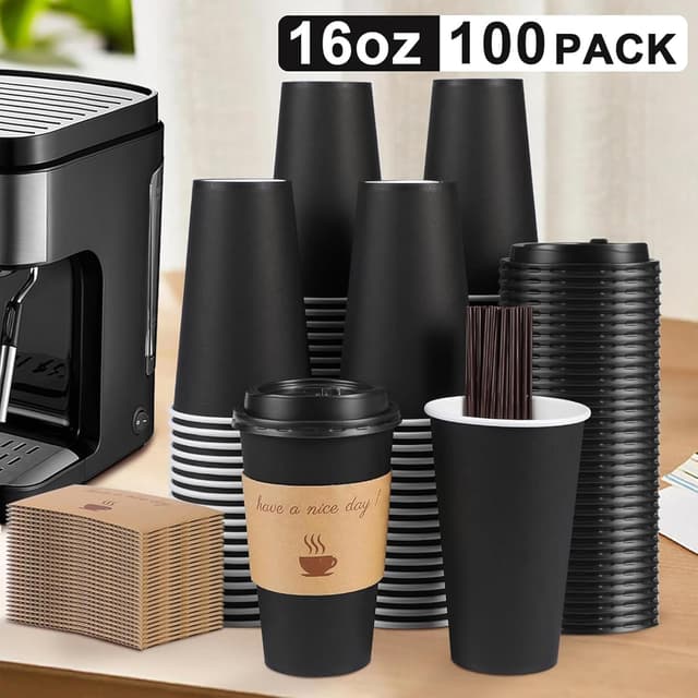 Detalle de Clawsoff 100 Coffee Cups 16 oz ⚡