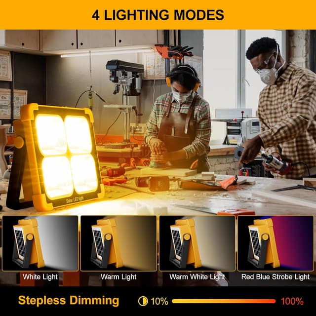 Detalle de Faro Led 100W 10000LM ricaricabile 🔦