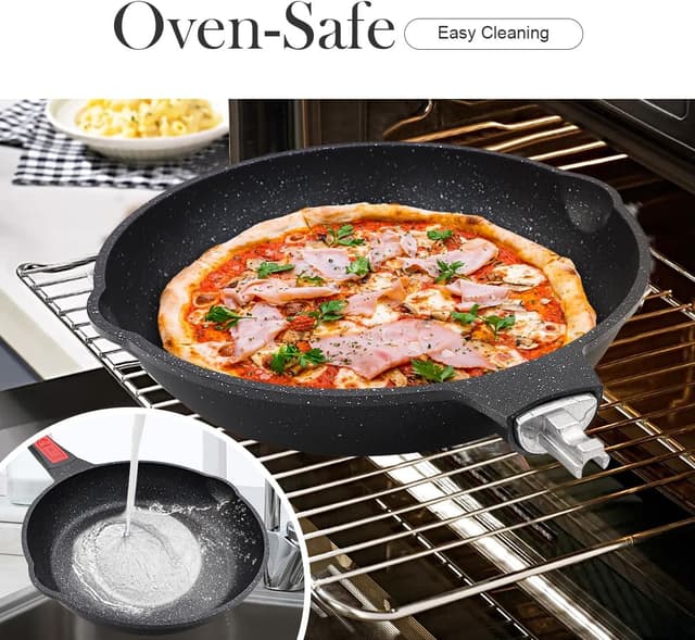 Detalle de Bobikuke Antihaft Pfanne 24 cm für alle Herdarten