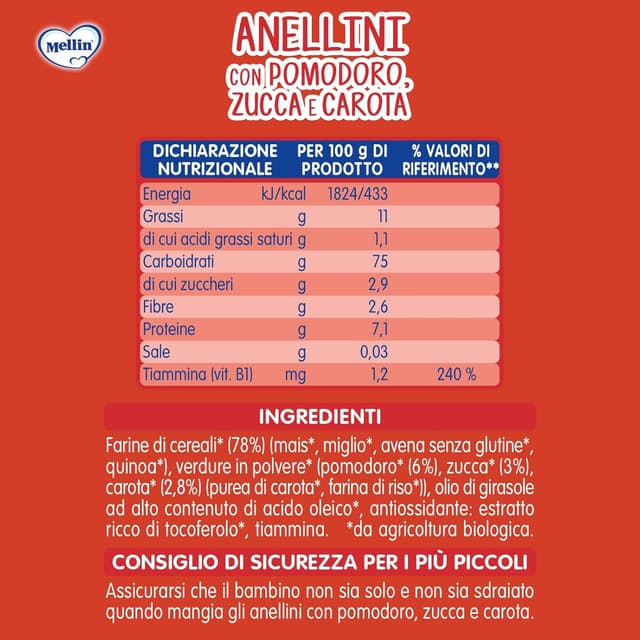 Thumbnail 1 de Mellin Anellini snack bio 90 g 🍪