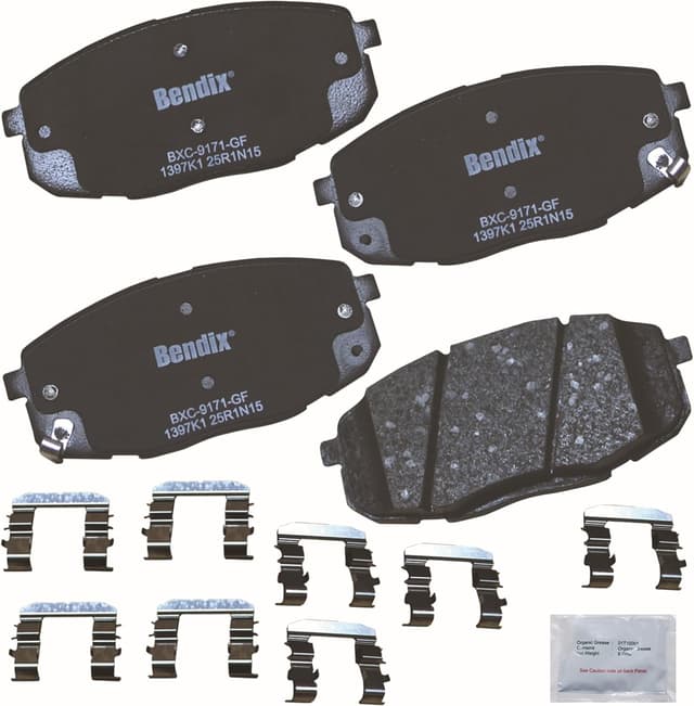 Detalle de Bendix Priority1 CFC1397K1 Ceramic Front Brake Pads for Select Hyundai Elantra & Kia Forte Models