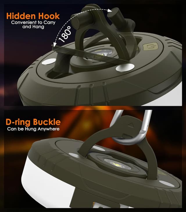 Thumbnail 6 de MoKo 32.8ft Camping String Light – 4-in-1 rechargeable LED lantern, fairy lights & power bank