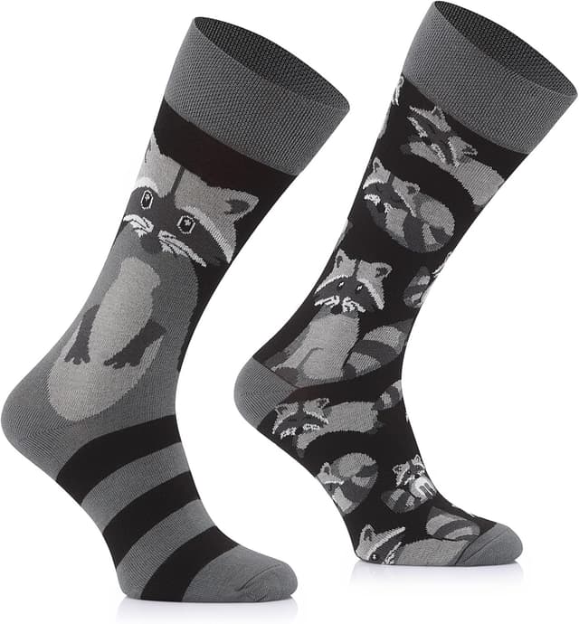 Thumbnail 6 de TODO Colours Lustige Socken mit Waschbär-Motiv – mehrfarbig (Herren & Damen)