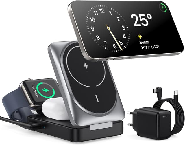 Detalle de Stazione 3 in 1 wireless Qi2 15W