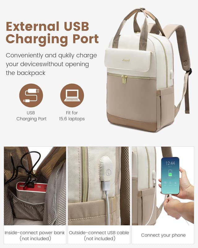 Thumbnail 5 de LOVEVOOK Rucksack Damen 15,6 Zoll