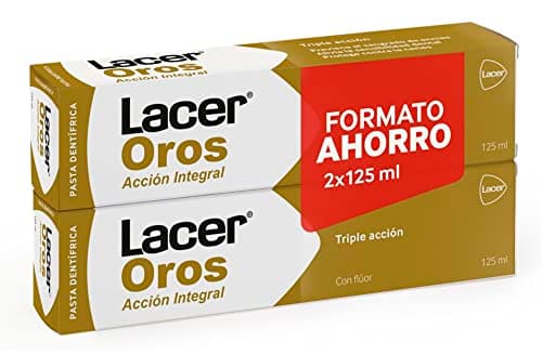 Detalle de LACER OROS 2 x 125 ml pasta de dientes 🪥