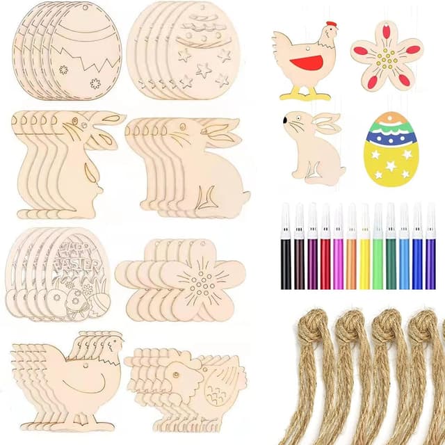 Thumbnail 6 de Easter Wooden Egg Crafts DIY kit