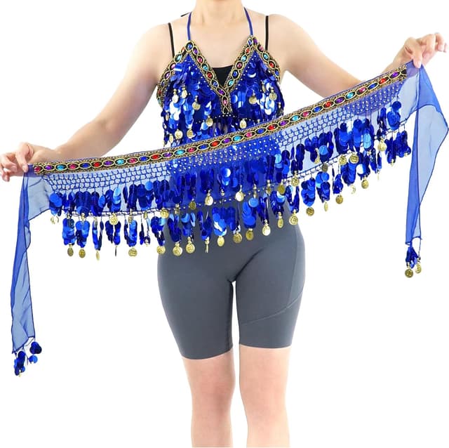 Imagen de Bauchtanz Hüfttuch mit Münzen en OfertitasTOP