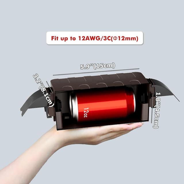 Detalle de Restmo Weatherproof Electrical Box 2 pack 15cm