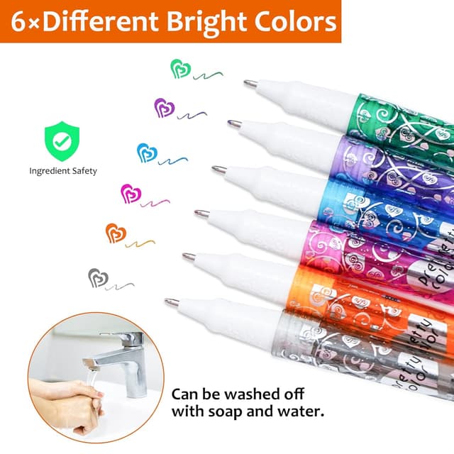 Thumbnail 2 de Gigmeta Tattoo Stifte 6 Farben Set