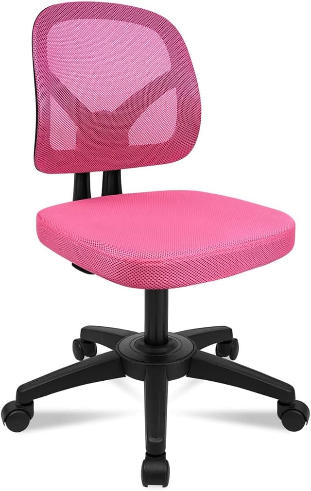 Detalle de Silla ergonómica sin reposabrazos con soporte lumbar