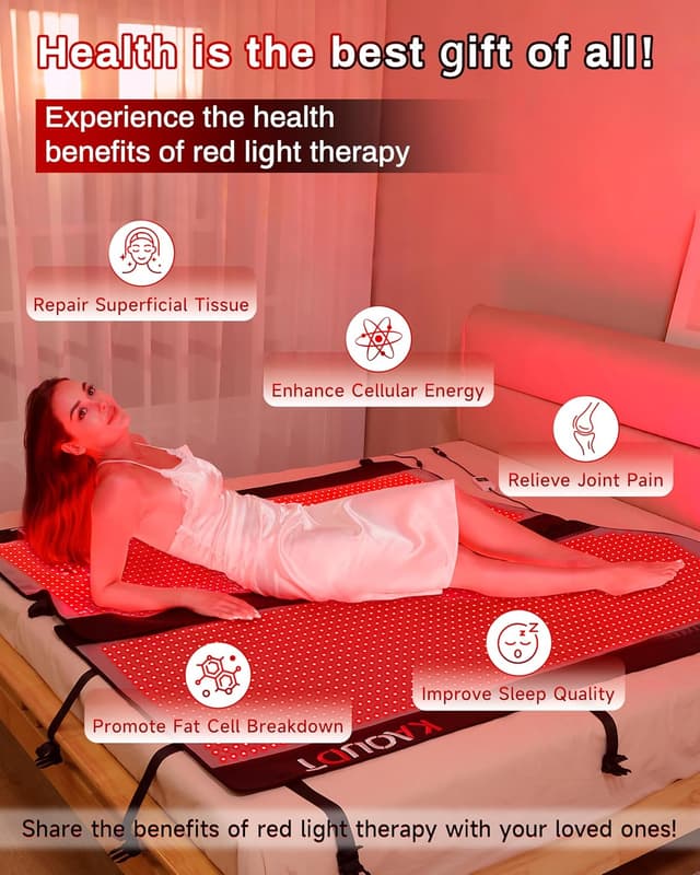 Detalle de Kaoudt red light therapy mat 72 x 33 in
