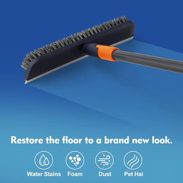 Thumbnail 1 de Floor Scrubbing Brush 59‑inch Telescopic Handle 🧹