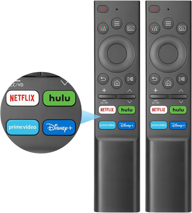 Detalle de Universal Replacement Remote Controls (Pack of 2) for Samsung Smart TVs (Upgraded) – No Voice
