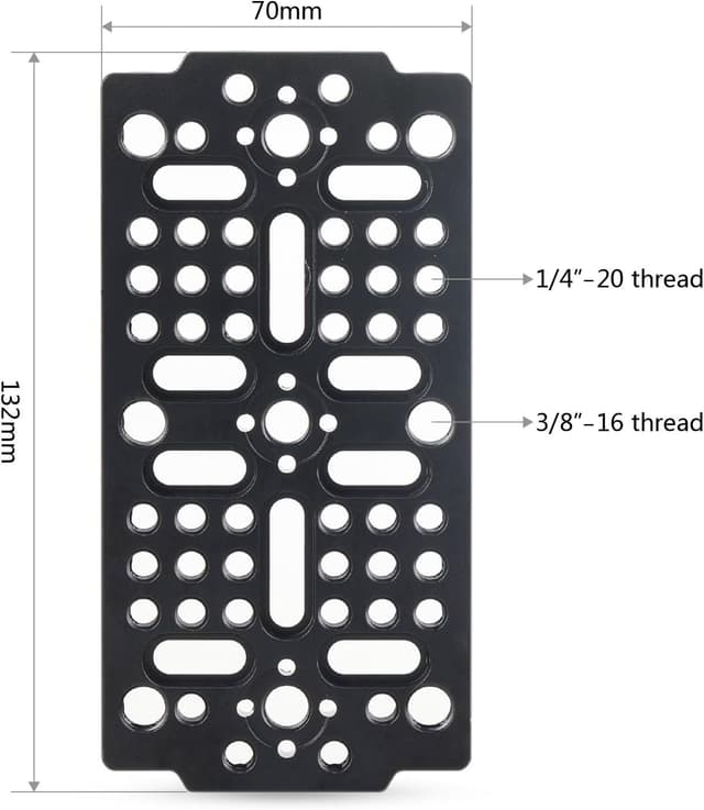 Detalle de SMALLRIG 1681 multi‑functional cheese plate 140x70mm