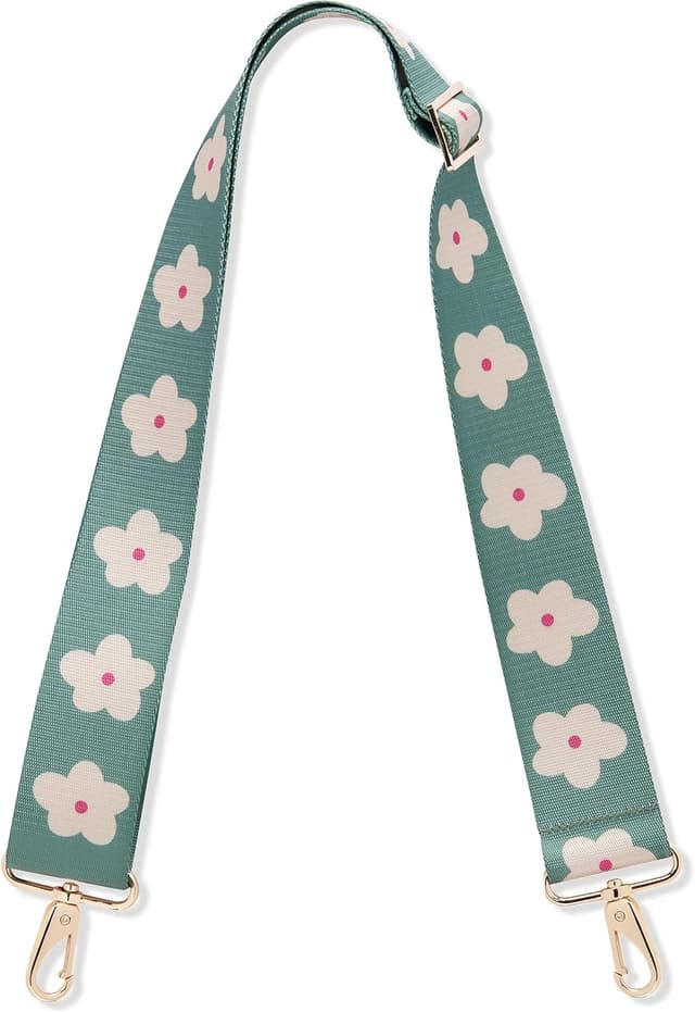 Detalle 2 de Expatrié tracolla per borsa Jeanne cerchi blu con cintura intercambiabile regolabile