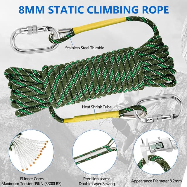 Thumbnail 3 de NTR Climbing Rope 8mm 30M