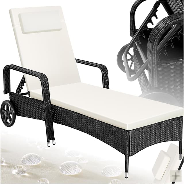 Imagen de tectake Tumbona Chaise Longue 6 posiciones en OfertitasTOP