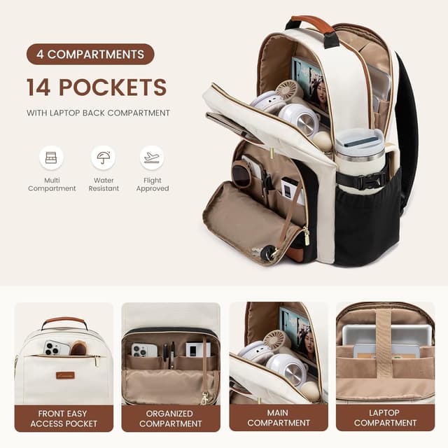 Detalle de LOVEVOOK 15.6-inch Laptop Backpack