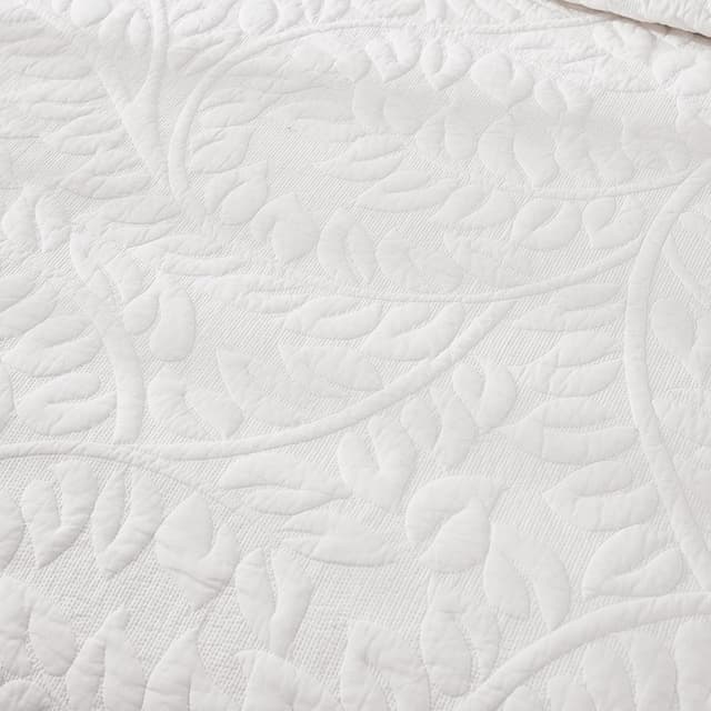 Thumbnail 6 de MarCielo 3-Piece 100% Cotton Oversized Bedspread Quilt Coverlet Set (Bright White, Oversized King)