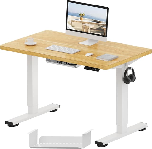 Detalle de FLEXISPOT E1 Plus sit stand desk 16mm