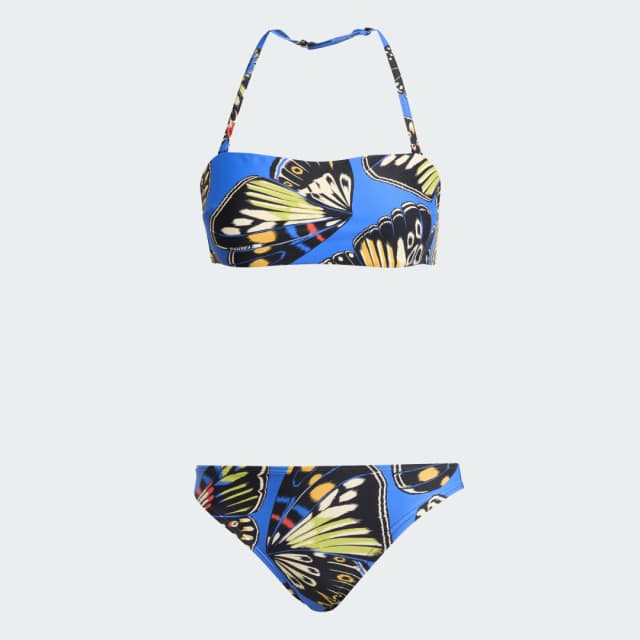 Detalle 2 de Adidas Conjunto bikini bandeau Azul