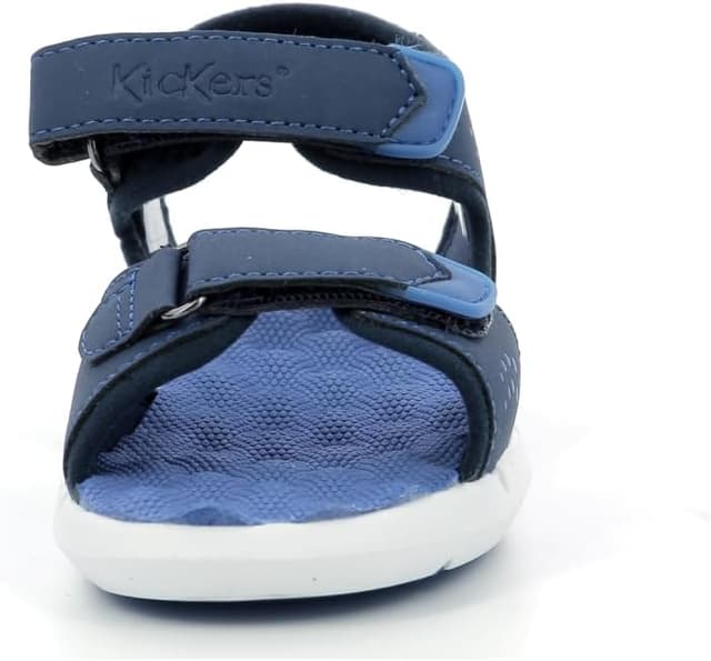 Detalle de Sandales enfant Jumangap en bleu marine (scratch) – Saison printemps/été