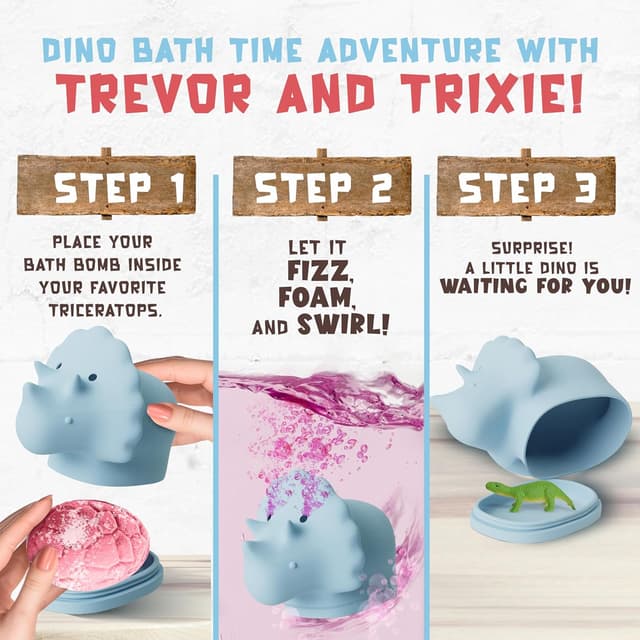 Detalle de Dino Bath Bombs 12 Pack for Kids