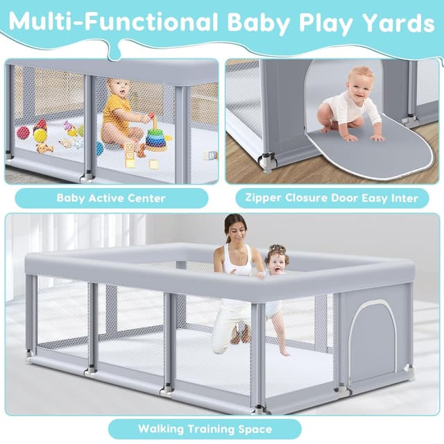 Thumbnail 5 de Fshibila Baby Playpen 74" ×50"