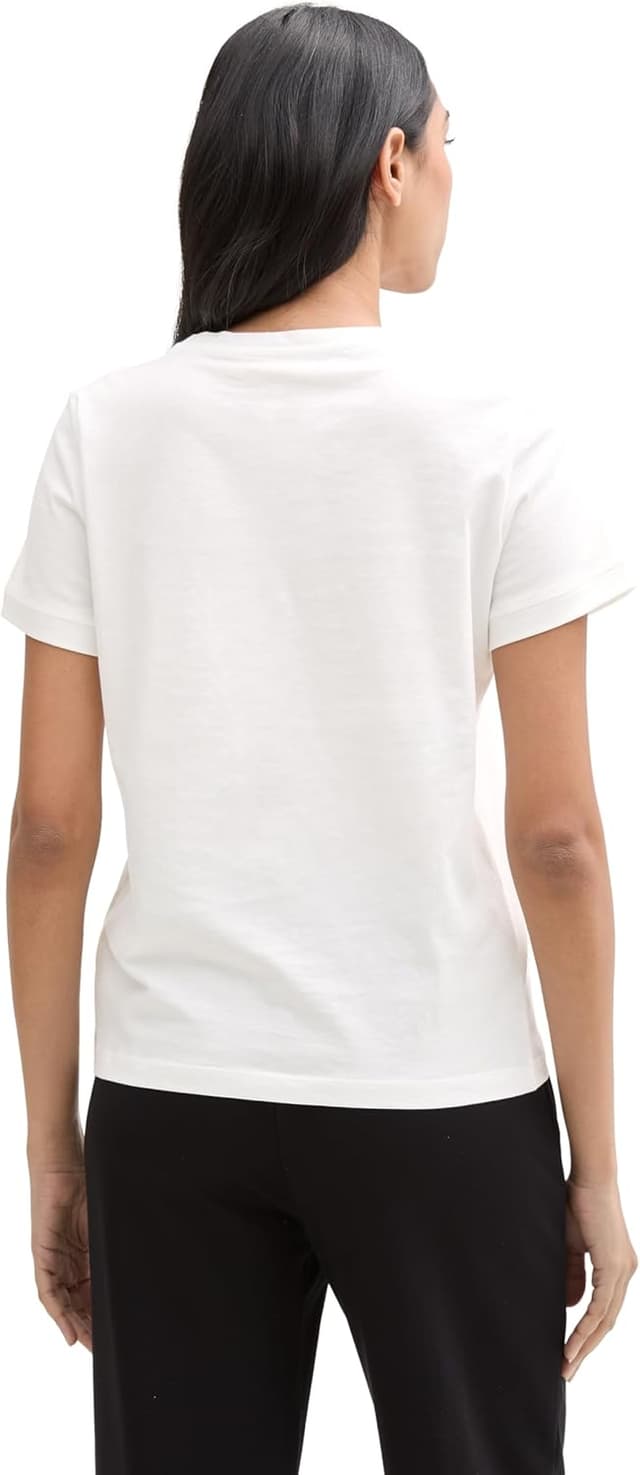 Detalle de Tom Tailor 1045543 T-Shirt da donna, maniche corte