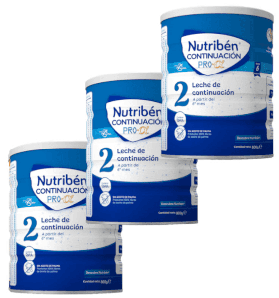 Detalle de Nutribén ProAlfa Leche de Continuación 3x800g