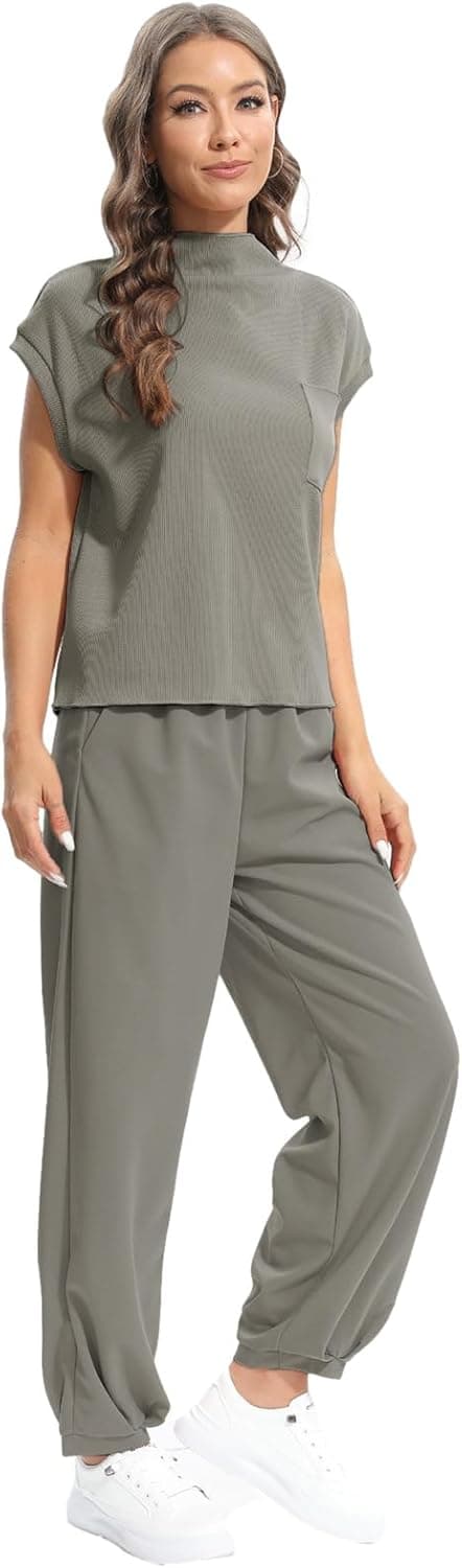 Thumbnail 2 de Momuk 2-Piece Ribbed Knit Lounge Set