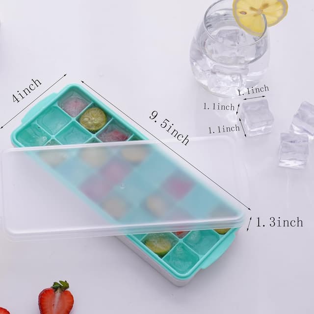Detalle de Ice cube trays 3 pack, BPA-free silicone